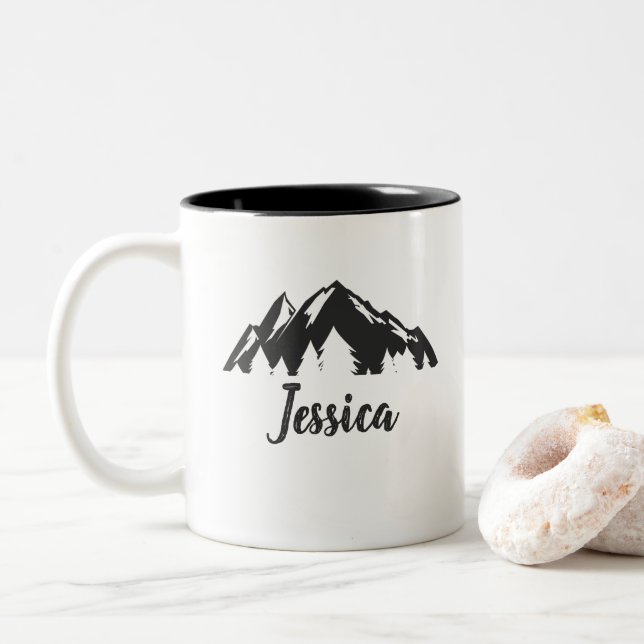 Mugs de feu de camp personnalisés (Avec donut)