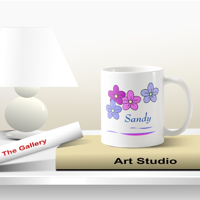 Mugs de fleurs personnalisés (Créateur téléchargé)
