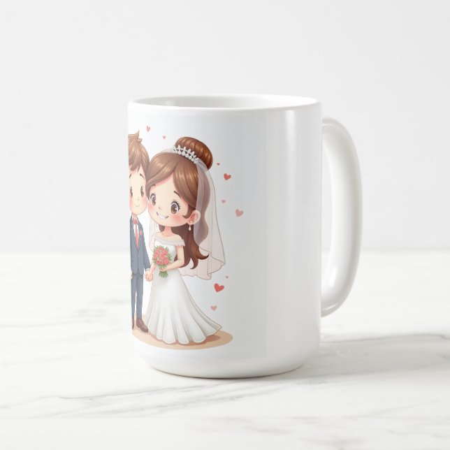 Mugs de l'anniversaire mariage (Devant droit)