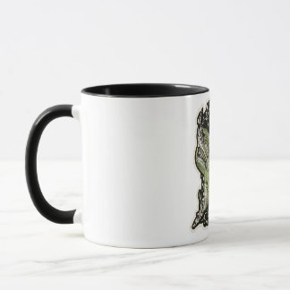 Mugs de style broderie verte esthétique botanique