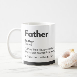 Mugs drôles pour papa Citation de typographie spir