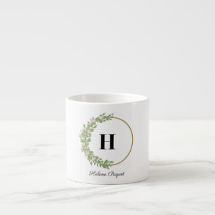 Mugs : Élégance blanche avec vert et noir