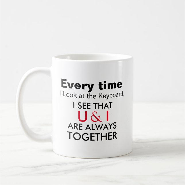Mugs expressifs U & I (Gauche)