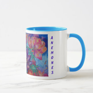 Mugs, Floral,Anemones, paainting Mug