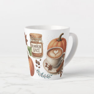 Mugs illustrés au goût de citrouille épicée