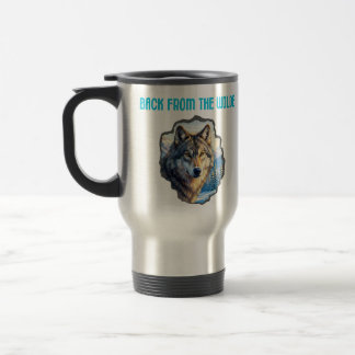Mugs Majestic Wolf Double Exposure Wilderness