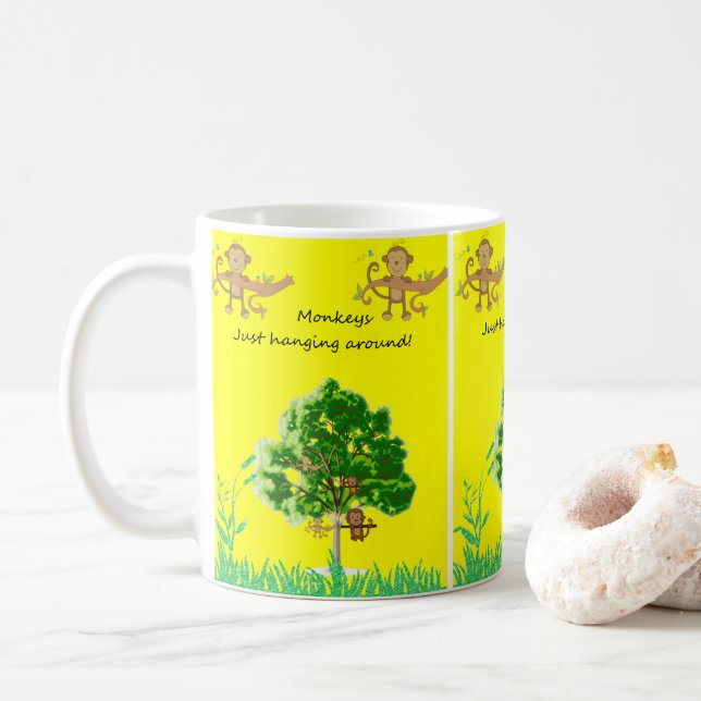 mugs  monkeys (With Donut)