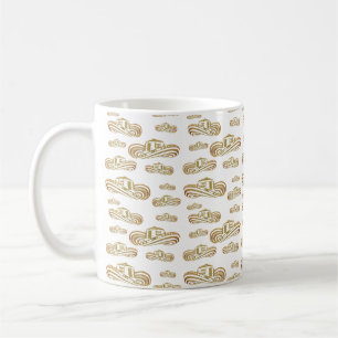 Mugs motif feuille d'or Sombrero Vueltiao