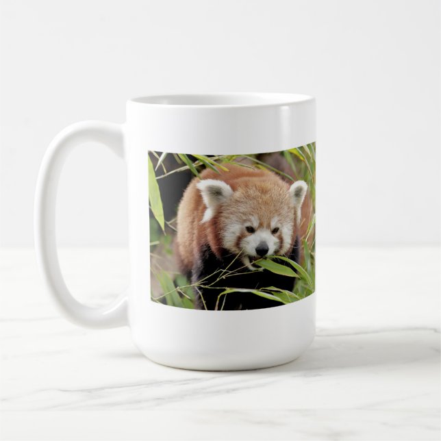 Mugs photo red panda. Panda roux. animals. (Left)