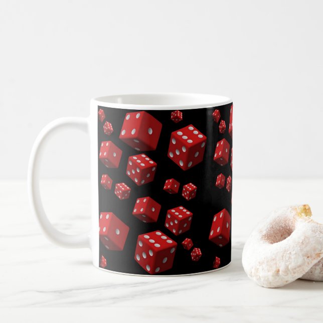 mugs red dice (With Donut)