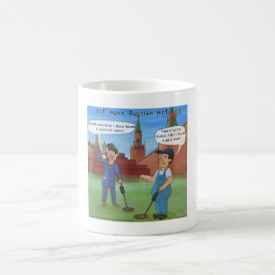 Mugs russophones amusants en métal d'intérieur par