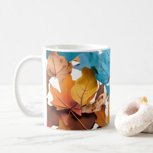 Mugs & tasses avec feuilles d'érable. Un joli joli