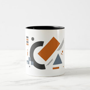 Mugs with Creative Geometric Art