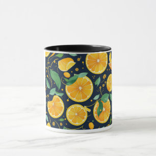 Mugs with fruits