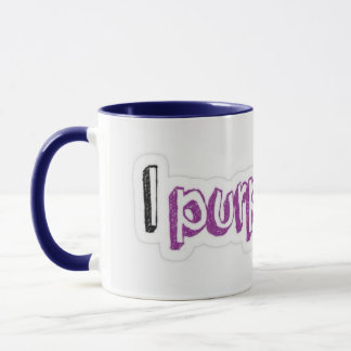 Mugs with “I purple you” Christmas