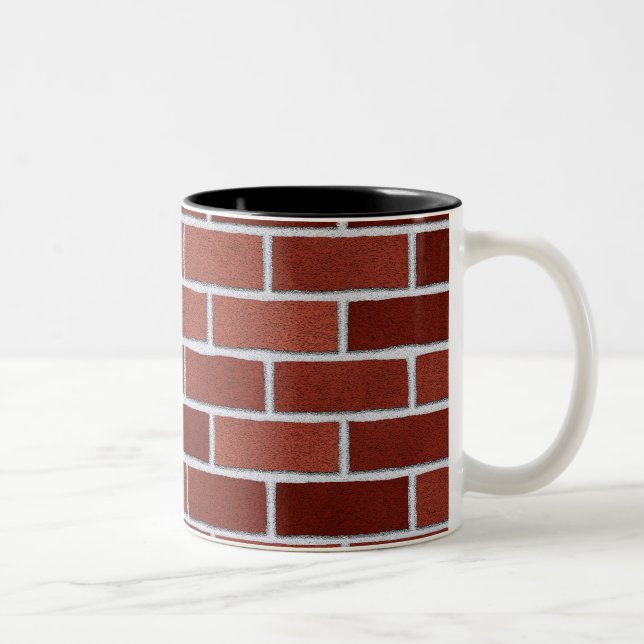 Mugs with red bricks texture (Right)