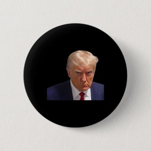 Mugshot Trump 1st Picture Donald Prison Mug Shot C 2 Inch Round Button