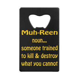 Muh-Reen (nom) Quelqu'Un Entraîné À Tuer Et Détrui