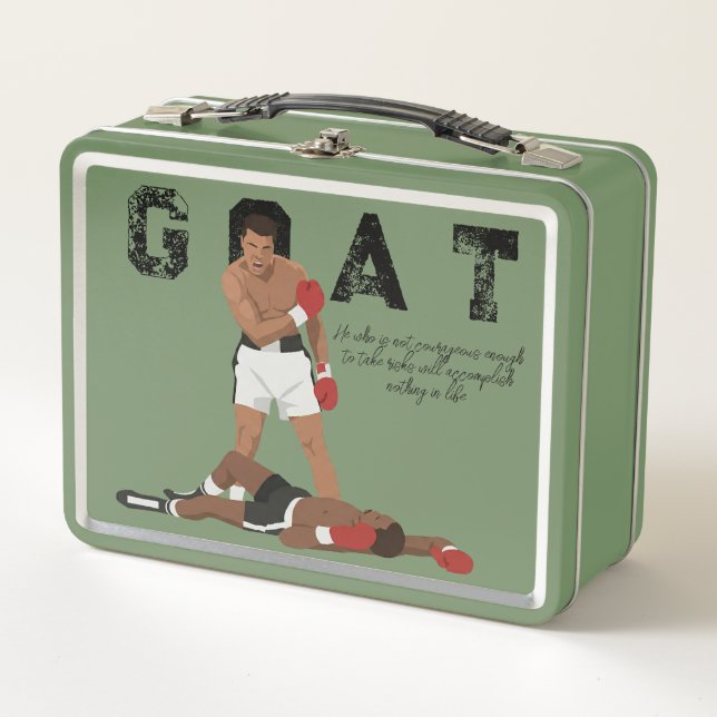 Muhammad Ali  Metal Lunch Box (Front)