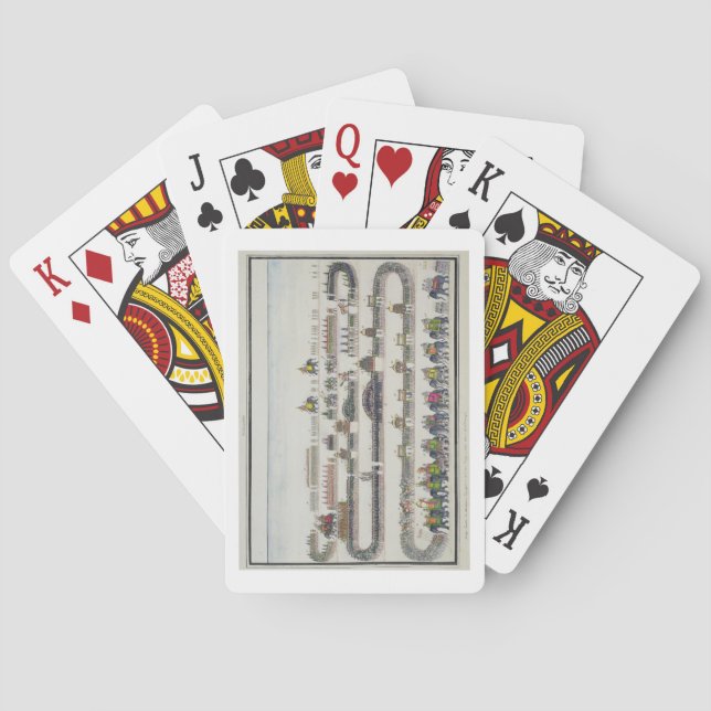 Muharram Ceremony, Faizabad, 1772 from 'The Gentil Playing Cards (Back)