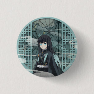Muichiro Tokito 1 Inch Round Button