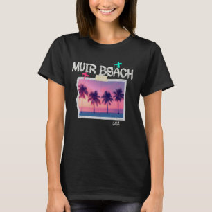 Muir Beach California Retro Surfer Vintage Beach T-Shirt