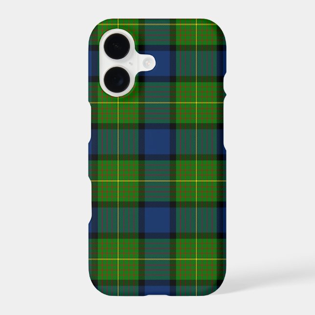 Muir Moore tartan green blue plaid iPhone Case (Back)