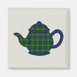 Muir Tartan Plaid Teapot Magnet