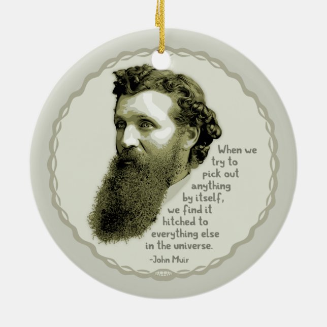 Muir Universe Ceramic Ornament (Back)
