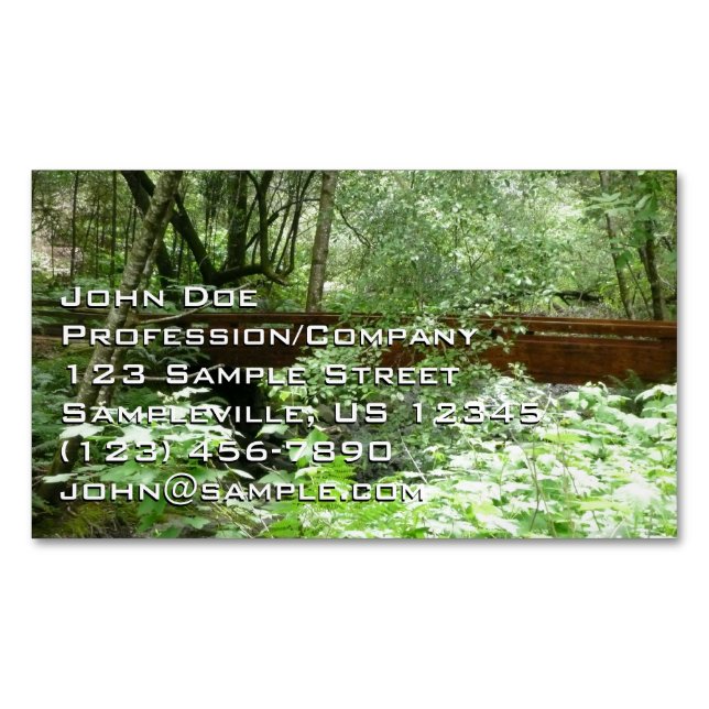 Muir Woods Bridge I Magnetic Business Card (Front)