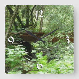 Muir Woods Bridge I Square Wall Clock