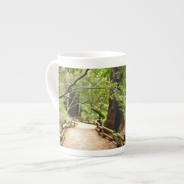 Muir Woods Path II Nature Photography Bone China Mug (Front Left)