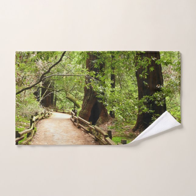 Muir Woods Path II Nature Photography Hand Towel (Hand Towel)