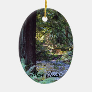 Muir Woods Stream Ceramic Ornament