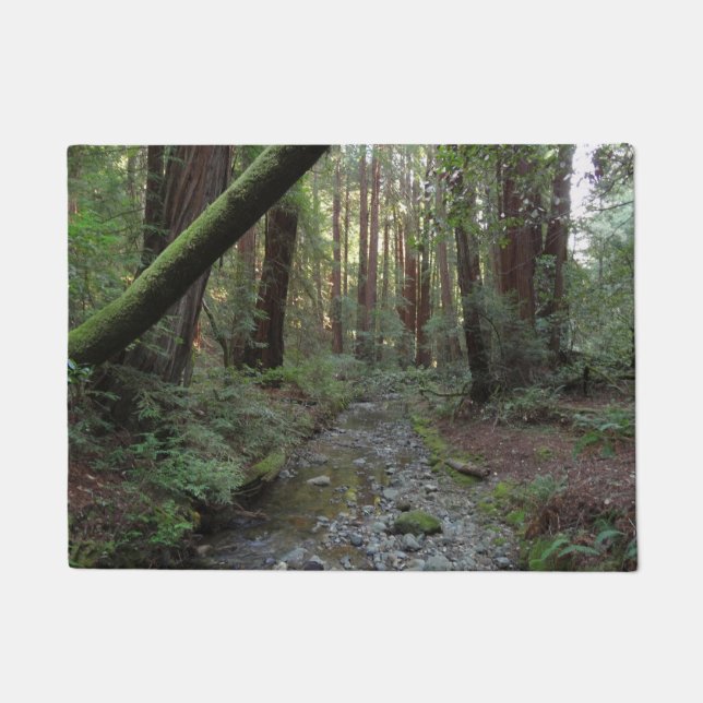 Muir Woods Stream Forest Landscape Doormat (Front)
