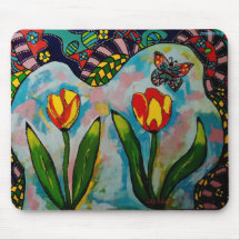 Muismat "Flower-Art"