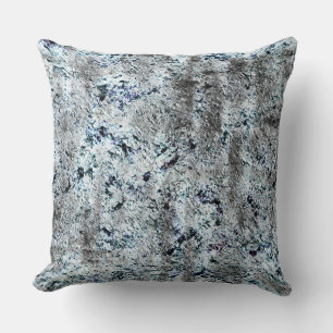 Muito rústico fungo prateado sujo de carbono throw pillow