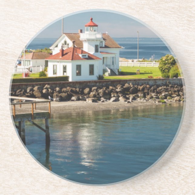 Mukilteo Lighthouse, Mukilteo, Washington, USA Coaster (Front)
