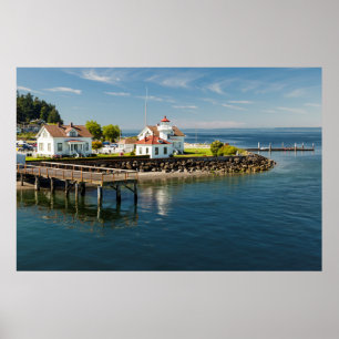 Mukilteo Lighthouse, Mukilteo, Washington, USA Poster