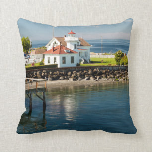Mukilteo Lighthouse, Mukilteo, Washington, USA Throw Pillow