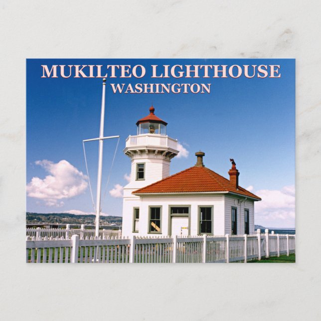 Mukilteo Lighthouse, Washington Postcard (Front)