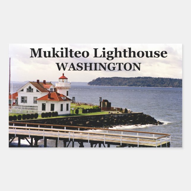 Mukilteo Lighthouse, Washington Stickers #1 (Front)