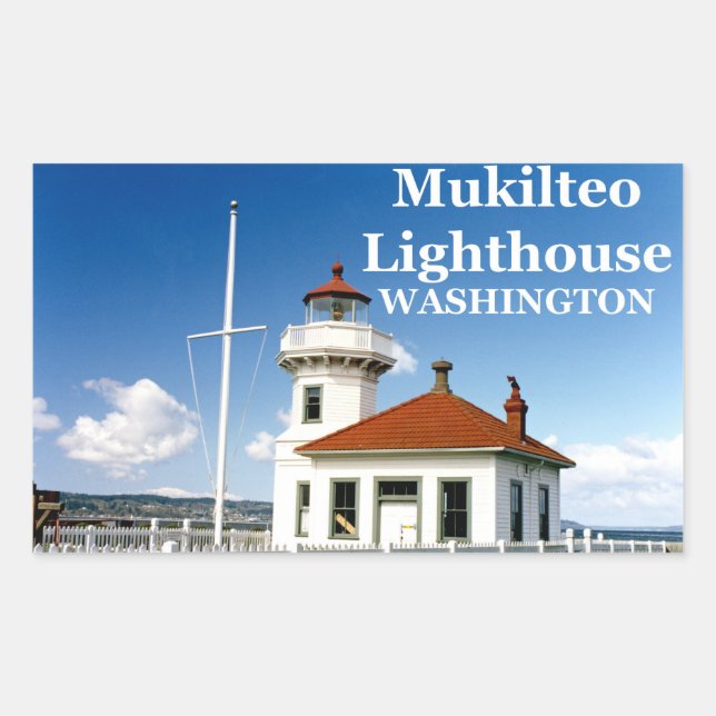 Mukilteo Lighthouse, Washington Stickers #2 (Front)