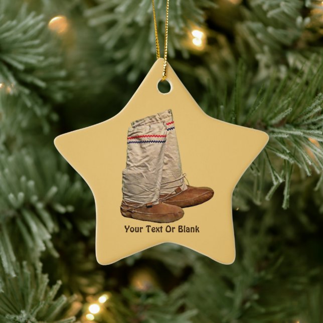 Mukluks Ceramic Ornament (Tree)
