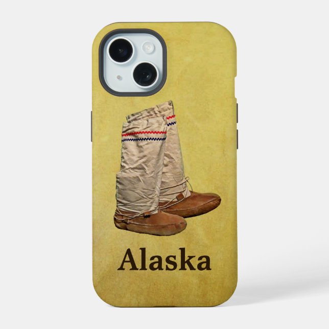 Mukluks iPhone 15 Case (Back)