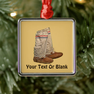 Mukluks Metal Ornament