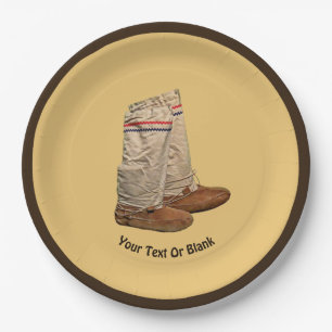 Mukluks Paper Plate