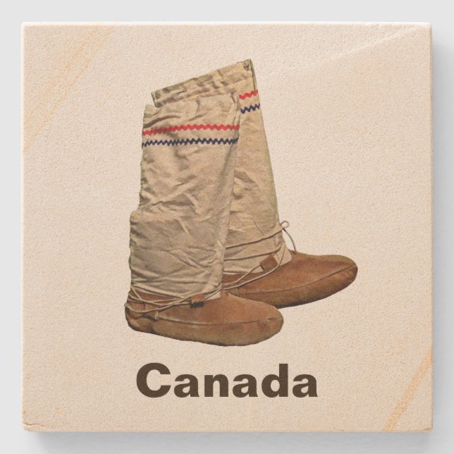 Mukluks Stone Coaster (Front)