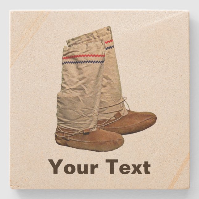 Mukluks Stone Coaster (Front)