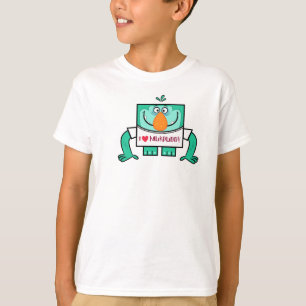 Mukpuddy - "l <3 Muk"  Kids Ringer Shirt